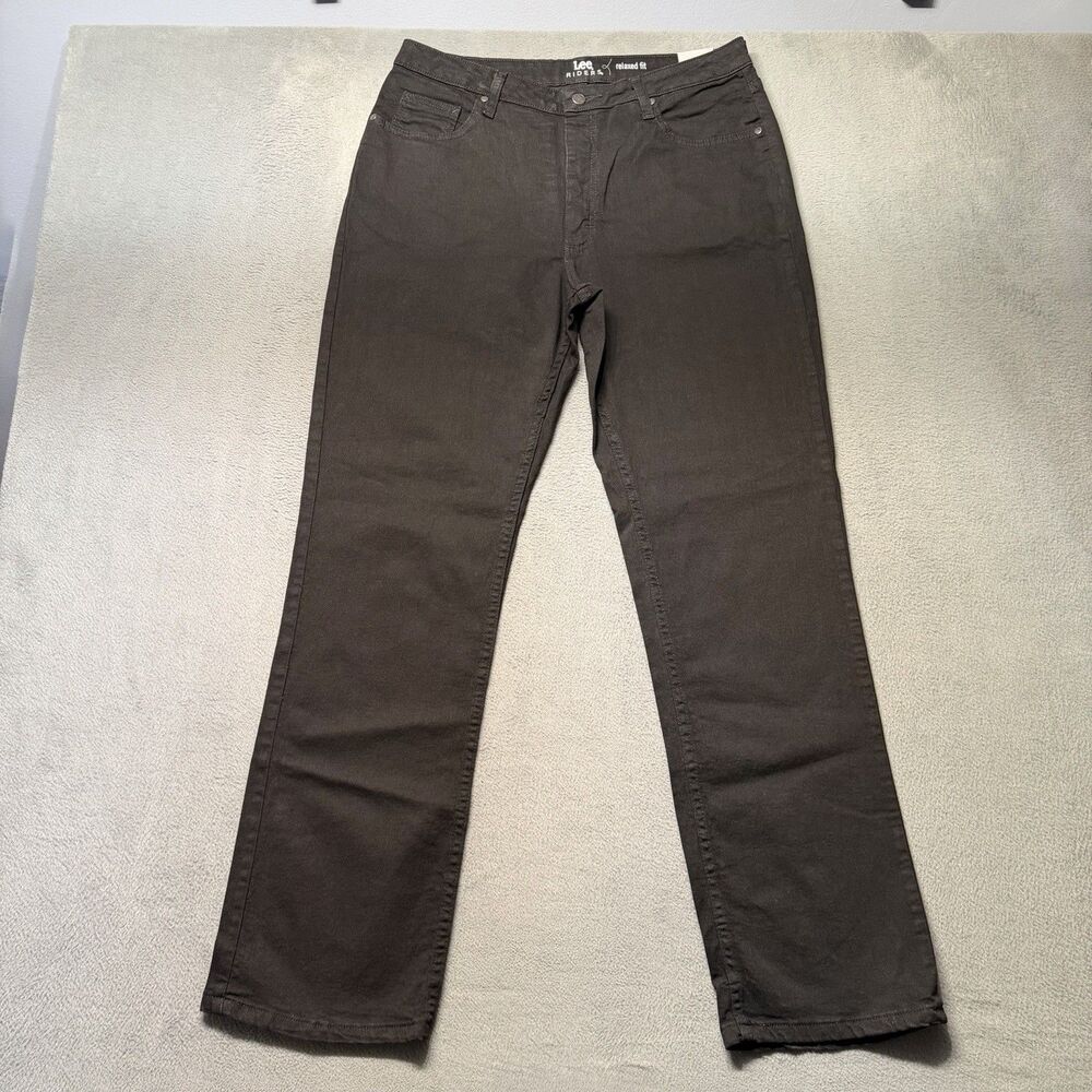 Lee Riders Relaxed Fit Women’s Size 14M Black Straight Leg Jeans Stretch NWT